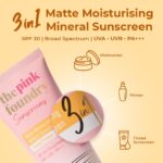 The Pink Foundry Matte Moisturising Mineral Tinted Sunscreen 50 g | SPF 30 PA+++ Broad Spectrum UVA UVB Protection | Zinc Oxide & Shea Butter | for Oily, Sensitive & all skin, Beige - Image 4