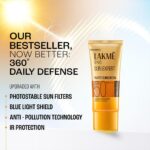 Lakme SPF 50 PA++++ Sunscreen Lotion for Bright Skin | In Vivo Tested | UVA UVB Blue Light Protection | Waterlight| No White Cast | Niacinamide| For All Skin Types | 100 ml - Image 6