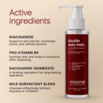 Moone Double Duty Melt - Oil to Foam Cleanser - 120 ML | Hydrating Makeup Remover Oil Cleanser | Removes Sunscreen, Pollution & Impurities | Gentle Face Cleanser | Safe For Sensitive & Acne Prone Skin - Image 3