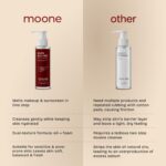 Moone Double Duty Melt - Oil to Foam Cleanser - 120 ML | Hydrating Makeup Remover Oil Cleanser | Removes Sunscreen, Pollution & Impurities | Gentle Face Cleanser | Safe For Sensitive & Acne Prone Skin - Image 7