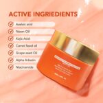 Advanced Pigmentation & Acne Night Gel - Azelaic Acid, Kojic Acid, Niacinamide, Alpha Arbutin, Carrotseed Oil, Coconut oil, Neem oil, Lemograss Oil, Alovera - 50 ml - Image 2