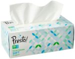 Amazon Brand - Presto! 2 Ply Facial Tissue Box | 600 Pulls | 200 Pulls X 3 Cartons | Highly Absorbent | 100% Natural Virgin Cellulose Fiber - Image 2