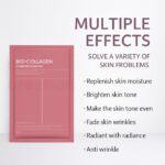 Bio Collagen Deep Collagen Night Mask Hydrating Overnight Hydrogel Korean Glass Skin Mask For Deep Hydration Wrapping Peel Off Facial Mask Pack (Pack of 4) - Image 2