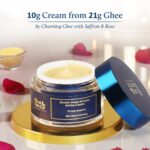 Blue Nectar Shata Dhauta Ghrita Cream for Women | 100 Times Washed Ghee Face Moisturizer for Dry & Oily Skin | Natural Glow Kesar Face Cream for Daily Skin Firming (19 Herbs, 50g) - Image 2