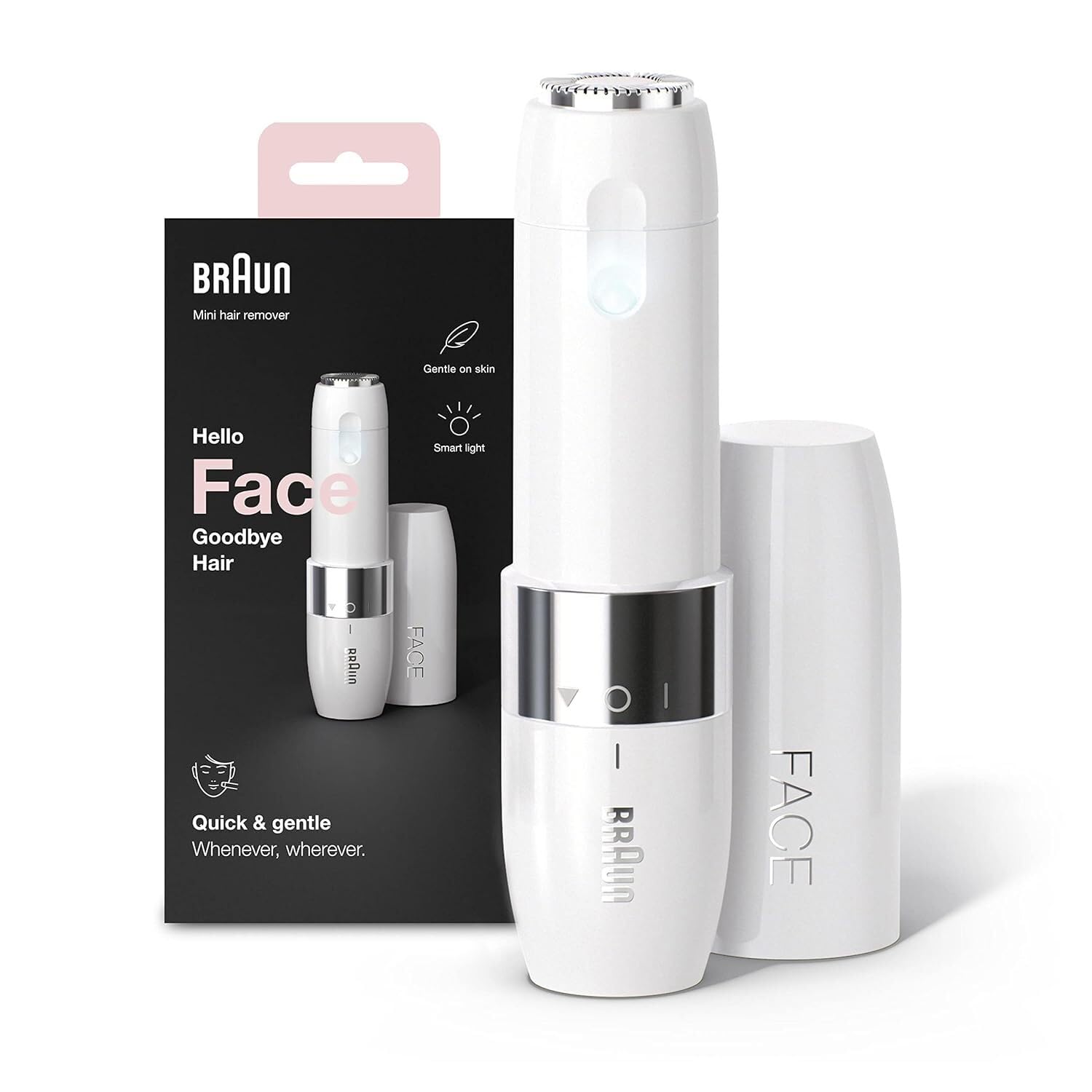 Braun Face Mini Hair Remover FS1000, Electric Facial Hair Remover bathsoap