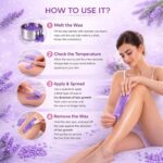 Brazilian Beans Wax, Face Wax/Katori Wax for Women (100g) | India’s 1st Liposoluble Stripless Wax | Pan with Handle & Spatula | Natural Ingredients | For Upper Lips, Chin, Cheeks & Hairline Waxing Kit (Only Wax 100gm) - Image 2