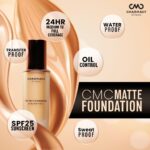 Charmacy Milano Matte Foundation 01 Cream | SPF 25, Buildable Coverage, Hydrating, Seamless Blend, 30ml | Suitable for All Skin Types | Liquid Foundation - Image 2