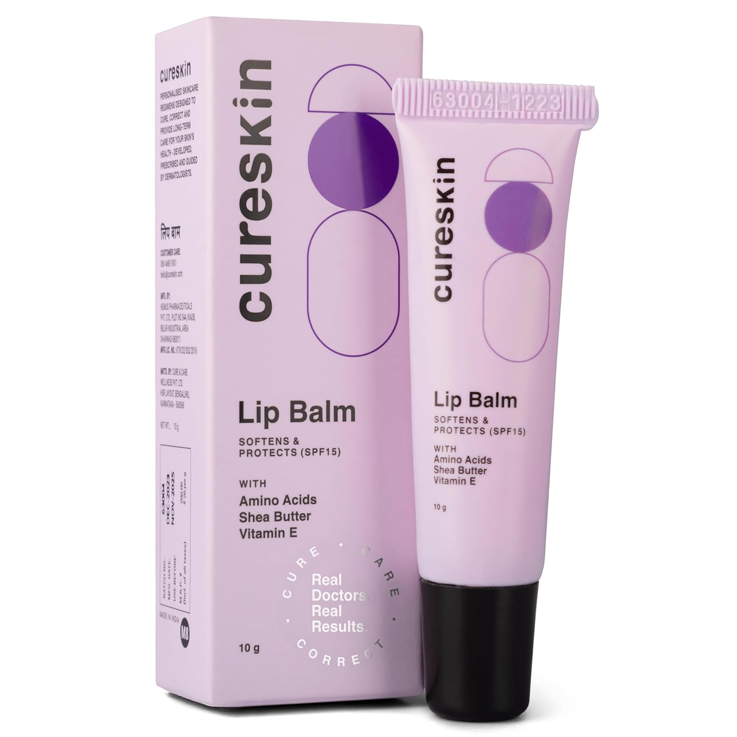 Cureskin Lip Balm with SPF 15 | Lip Lightening Balm men grooming