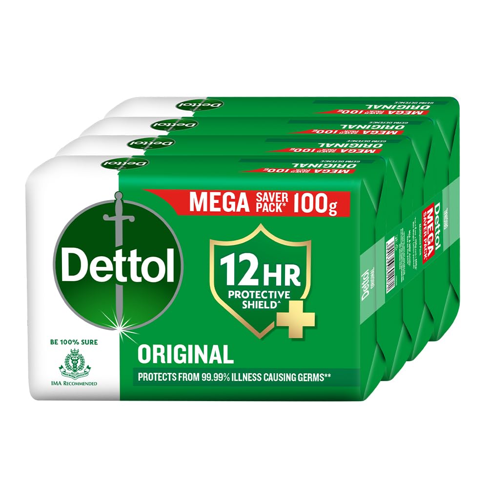 Dettol Original Bathing Soap Bar with 12 HR protective shield cleansingoil