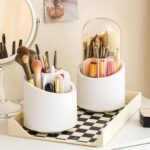 FABSKIN Makeup Organizer Stand | 360° Rotating Makeup Brush Holder | Make Up Organiser | Cosmetic Organizer Shelf - Image 2