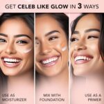 FACES CANADA Strobe Cream Mini- Rose Gold, 18ml | Primer + Highlighter + Moisturizer | Shea Butter & Hyaluronic Acid | Intense Hydration | Flawless Radiant Dewy Skin | Illuminating & Glowing Makeup Base - Image 2