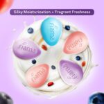 Fiama Skin Barrier Strengthening Moisturizing Soap Bar 125gx5, Japanese Hokkaido Milk Celebration Pack of 5, Non-Sticky Soft Skin | 1/3rd Moisturizers | Blueberry, Goji Berry & Acai Berry Combo pack - Image 2