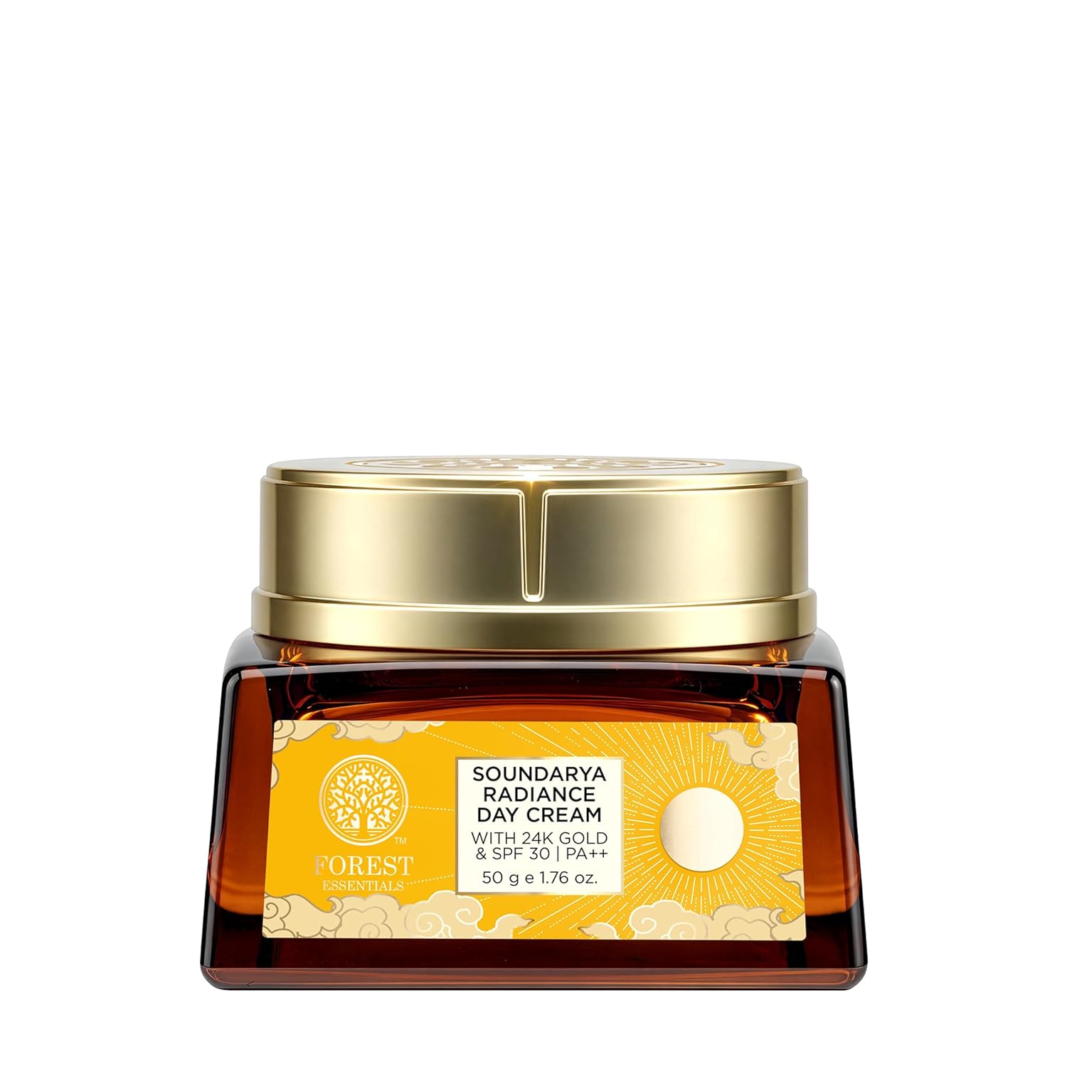 Forest Essentials Bestselling Soundarya Radiance Day Cream with 24K Gold finelines