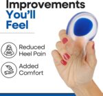 Gel Heel cups Silicone Heel Pad for Heel Ankle Pain, Heel Spur Shoe Support Pad for Men and Women Shock Cushion Pad for Heels - Image 2
