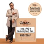Ghar Soaps Sandalwood & Saffron Magic Soaps For Bath (300 Gms Pack Of 3) | Paraben Free | Chandan & Kesar Bath Soap | Handmade Soaps For Glowing | Skin Brightening Soap For Men & Women - Image 2