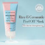 Glamveda Rice & Ceramide Korean Glass Skin Peel off Mask | Reduces Signs of Ageing | For Dry & Dull Skin Brightening & Even Tones Complexion | Peel off Face Mask for Men & Women | 60gm - Image 2