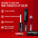 INSIGHT Non Transfer Lip Color - Coffee Command| Waterproof| Matte Finish| Transfer & Smudge Proof| Lightweight| 12 Hr Wear| Highly Pigmented 4 ml - Image 2