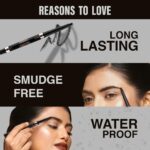 INSIGHT Smudge Free Eyebrow Pencil with Spoolie | Matte Finish | Long Lasting & Waterproof | For Indian Skin Tones | 30gm | Shade: Brown - Image 2