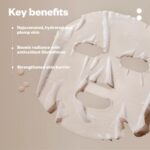 Justhuman Peace Mask, Made in Korea, Neurocosmetic Restorative Sheet Mask for Calming, Hydrating & Brightening Skin | Glutathione + Niacinamide + Centella | Vegan & Cruelty-Free | Pack of 8 - Image 2