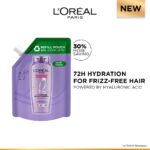 L’Oréal Paris Hyaluron Moisture Shampoo Refill With Hyaluronic Acid For 72 HR Hydrated Hair, 500ml - Image 2
