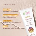 La Pink Ubtan Face Wash | Gently Exfoliates & Brightens Skin | Removes Tan, Dirt & Impurities | With Walnut Beads, Kesar, Sandalwood & White Haldi | Soap-Free & 100% Microplastic-Free | All Skin Types | 100ml - Image 2