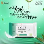 Lacto Calamine Daily Cleansing Face Wipes 25N Each - Pack of 2 | Makeup Remover Wipes | Wet Tissue for Face with Aloe Vera, Cucumber & Vitamin E | Wet Wipes for Women & Men | Paraben & Alcohol Free - Image 2