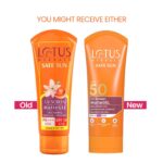 Lotus Herbals Safe Sun UV Screen Matte Gel Sunscreen SPF 50 PA+++ | In Vivo Tested | Broad Spectrum UV Protection | Matte Finish | No White Cast | Normal to Oily Skin | For Women and Men | Paraben & Cruelty Free | 50g - Image 2