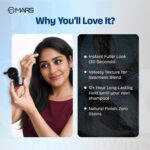 MARS Fill & Fix Hair Cover Up Powder (3.8 gm) (Dark Brown) | Upto 12 Hr Long-Lasting & Sweatproof | Natural Fuller Look For Bald Spots & Thinning Areas | Easily Washable - Image 2