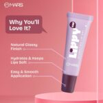MARS Lippy Top Hydrating Lip Gel (10ml) (01-PLUMPY GRAPES) | Nourished With Vitamin-E & Shea Butter | Long Lasting Hydration | Glossy Finish | Easy to Apply - Image 2