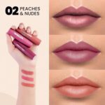 MARS Matte Box Set of 3 Lipsticks for Women | Long-Lasting | Smooth Finish | Moisturising | One Swipe Pigmentation | (3x3.2 gm) (02-Peaches & Nudes) - Image 2