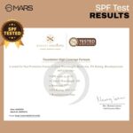 MARS SPF50 PA++++ High Coverage Foundation (25ml) (03-NATURAL BEIGE) | Blemish Free & Blendable Makeup | For All Skin Type | IN-VIVO Tested with 5 Star UVA+UVB Protection Boots Rating - Image 2
