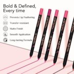 MARY JO K Matte Lip Pencil | Bold Definition | Creamy Matte Formula | Intense Color Payoff | Long-Lasting Wear | Precision Tip | Castor Oil | 1.5g | 33 Saddle Brown - Image 2