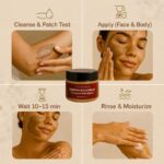 MS MAGIC SECRET "Moroccan Tebrima Body Mask – 100% Natural Herbal Skin Brightening & Detoxifying Treatment | Deep Cleansing,Improves Tan, Anti-Blemish & Glowing Skin Care for Face & Body 100 grams - Image 2