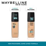 Maybelline New York Liquid Foundation, Matte Finish, With SPF, Absorbs Oil, Fit Me Matte + Poreless, 220 Natural Beige, 30ml - Image 2