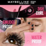 Maybelline New York Mascara, Highly Pigmented Colour, Long-lasting, Waterproof, Hypercurl , Black, 9.2ml - Image 2