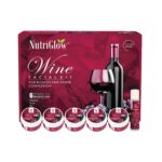 NutriGlow Wine Facial Kit for Women for Glowing Skin, 6-Pieces Skin Care Set with Deep Cleanser, Scrub, Nourishing Gel, Tan Removal, Mask Pack and Serum, 250gm+10ml Free Face Massager - Image 2