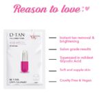 O3+ Facialist Dtan Face Sheet Mask With Niacinamide reduced dark spots, acne scars, and discoloration while giving ultimate brightening (30g) - Image 2
