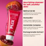 PLIX Pomegranate Youth Renewal Face Care Combo | Juicy Cleanser & Retinol Cream | Reduces Fine Lines & Wrinkles | With Retinol GS 50, Bakuchi Oil & Pentavitin - Image 2