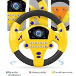 Premium Kids Driving Steering Wheel Funny Interactive Driving Wheel with Music (Steering yellow) - Image 2