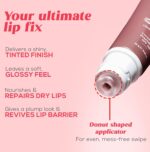 RENEE Juicy Fix Tinted Lip Balm- Cinnamon Glaze | Shiny, Glossy Finish | Protects Lips With SPF 30 | Repairs & Nourishes Dry, Flaky Lips | With Peptides, Ceramides & Hyaluronic Acid | 10 g - Image 2