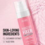 RENEE Natural Makeup Fixer For Face | Non-Sticky, Dewy Finish | With Aloe Vera & Cucumber Extract | Alcohol-Free, Hydrating Setting Spray | Vegan & Cruelty-Free | 60 ml - Image 2