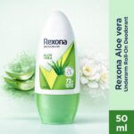 Rexona Aloe Vera Underarm Roll On Deodorant For Women, Antiperspirant, Removes Odour, Keeps Skin Fresh & Clean, Alcohol Free, Skin Friendly, 50 ml - Image 2