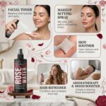 Rose Water 200ml by Naturevibe Botanicals 100% Pure Natural Gulab Jal for Face, Skin & Hair | Hydrating Facial Toner & Face Mist | Refreshing Mist for Glowing Skin | Suitable for All Skin Types - Image 2