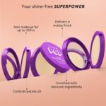 SUGAR POP 20 HR Longwear compact with Kaolin Clay and Vitamin E | Face Powder with Matte Finish | Oil Control | 9gm - 04 Pearl - Image 2