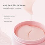 SeoulSkin Snail Mucin Under Eye Serum Patches (32 Pcs) – Korean Eye Patches for Dark Circles, Puffy Eyes, Hydrates & Repairs with Niacinamide & Hyaluronic Acid – Paraben-Free, Sulphate-Free, Cruelty-Free - Image 2