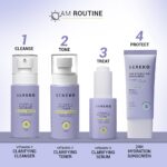 Sereko Vitamin C Brightening Face Cleanser, Toner, Serum with Sunscreen SPF 50++++ for Women & Men (AM Routine Essentials) - Image 2