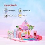 Whimsy Beauty Organic & Safe Blossom Makeup Kit| Safe, Non-Toxic Beauty Set for Girls & Teens |Eye Glitter, Lip Cheek Tint, Lip Gloss,Eye Liner, Nail Paint and Mermaid Brushes (Pack of 14) - Image 2