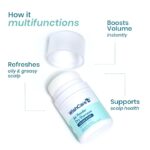 WishCare Air Powder Dry Shampoo for Oily Hair & Scalp - No White Cast & Aerosol - Niacinamide, Probiotics, Kaolin Clay, Rice & Tapioca Starch - Volume Boost, Scalp Refresh & Reset 10gm - Image 2