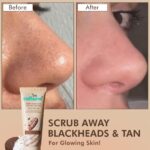 mCaffeine Pore Clearing Coffee & Cookie Face Scrub | Remove Blackheads, Detan & Exfoliate Dead Skin | 4.5% Exfoliants - Walnuts, Coffee, Charcoal, Clay | Glowing Skin Face Scrub for Women & Men - 100g - Image 2